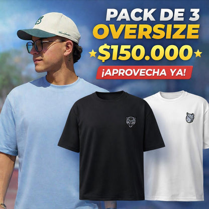PACK DE 3 OVERSIZE POR $150.OOO CON ENVIO "GRATIS"